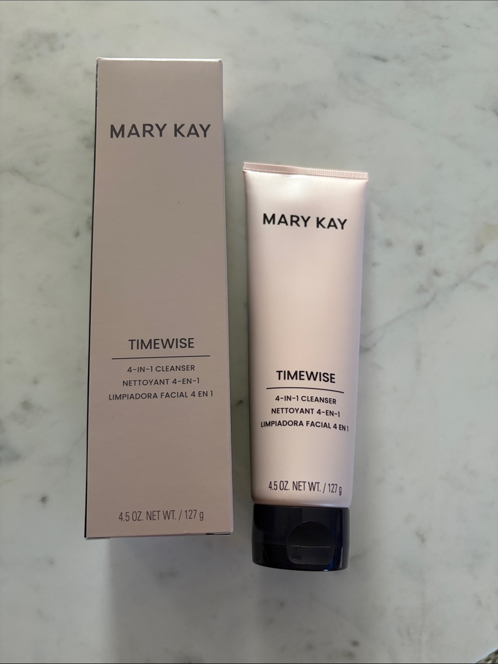 Mary Kay Timewise 4-in-1 Cleanser - Pale Pink Tube with Black Cap